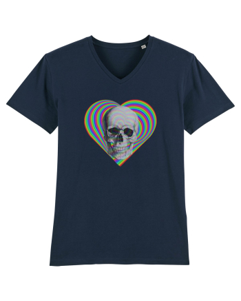 Psychedelic Skull French Navy