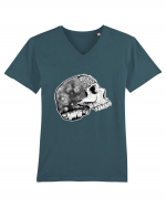 Skull Tricou mânecă scurtă guler V Bărbat Presenter