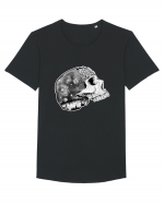 Skull Tricou mânecă scurtă guler larg Bărbat Skater