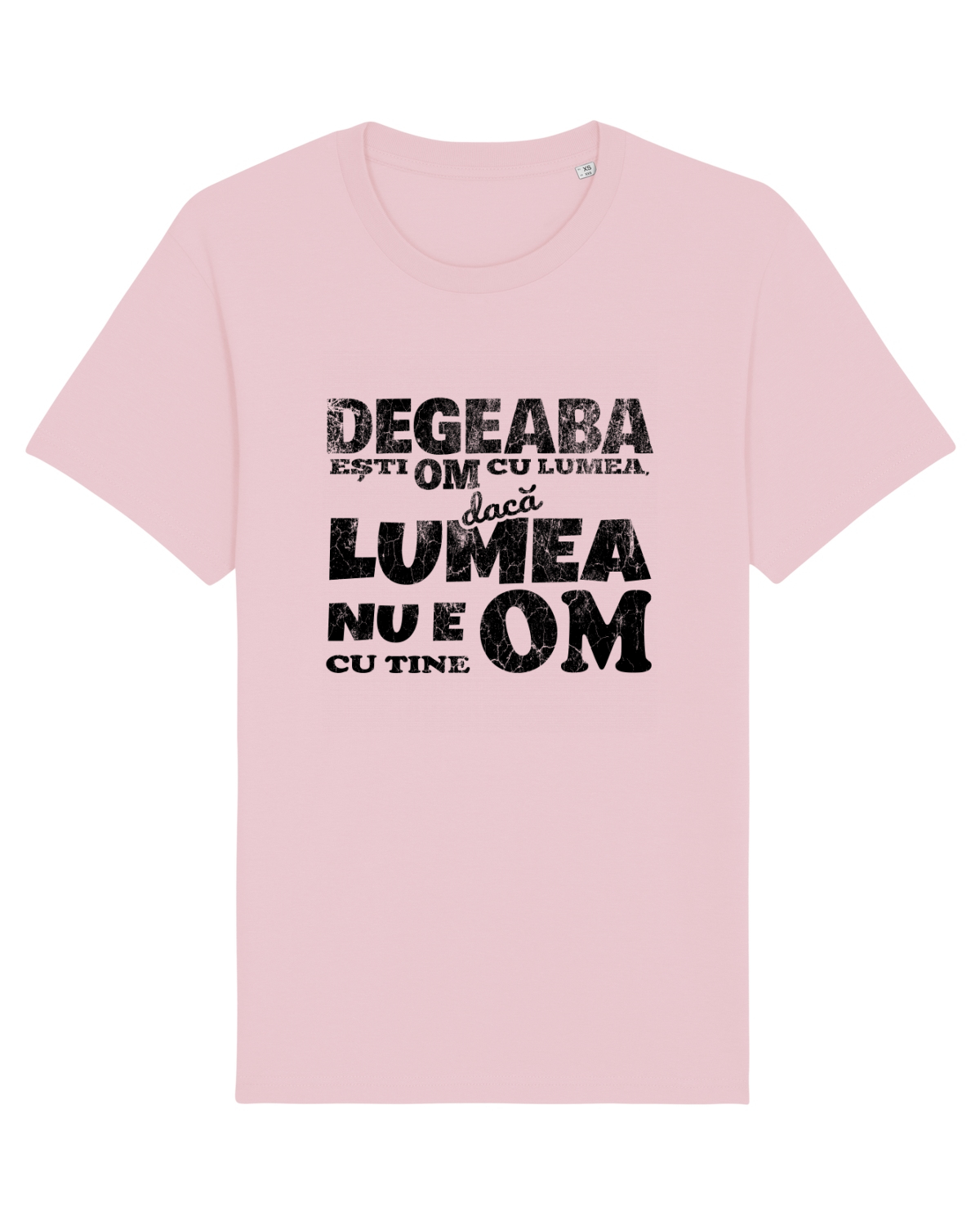 Tricou mânecă scurtă Unisex Rocker Cotton Pink