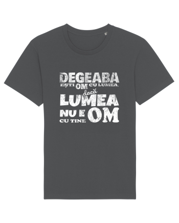 Degeaba esti Om cu Lumea, daca Lumea nu e Om cu Tine Anthracite