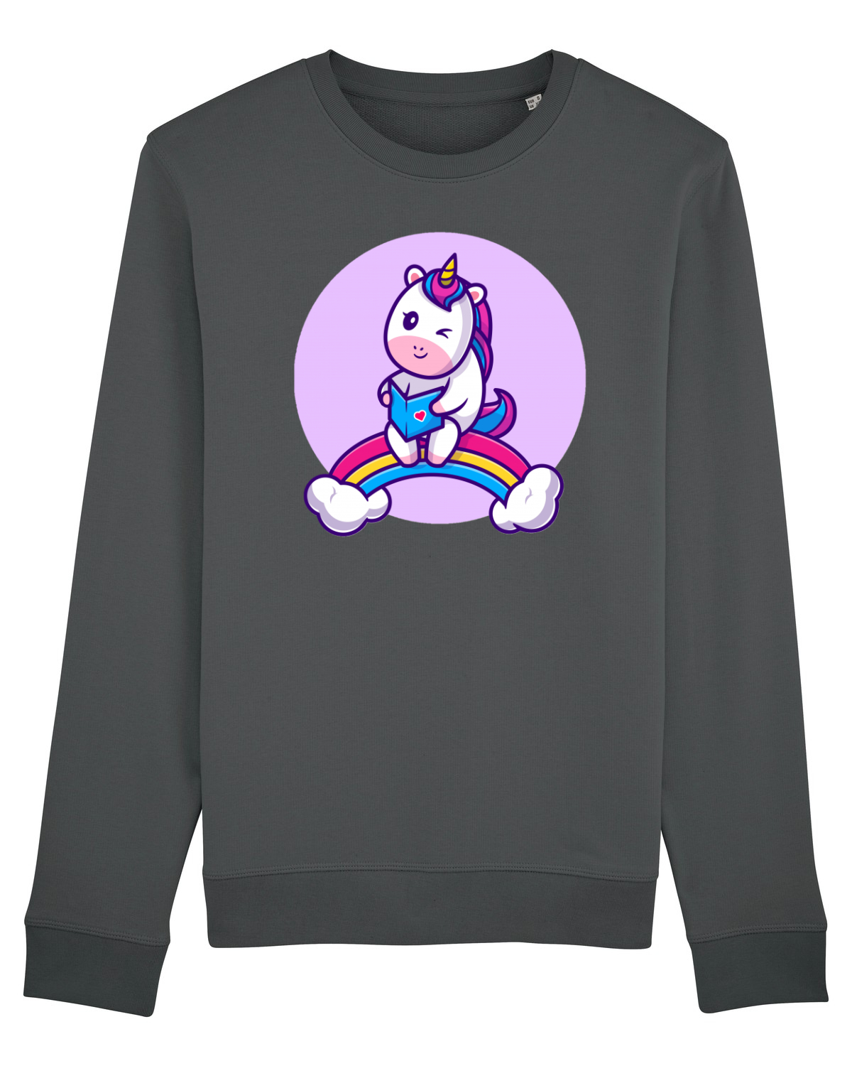 Bluză mânecă lungă Unisex Rise Anthracite