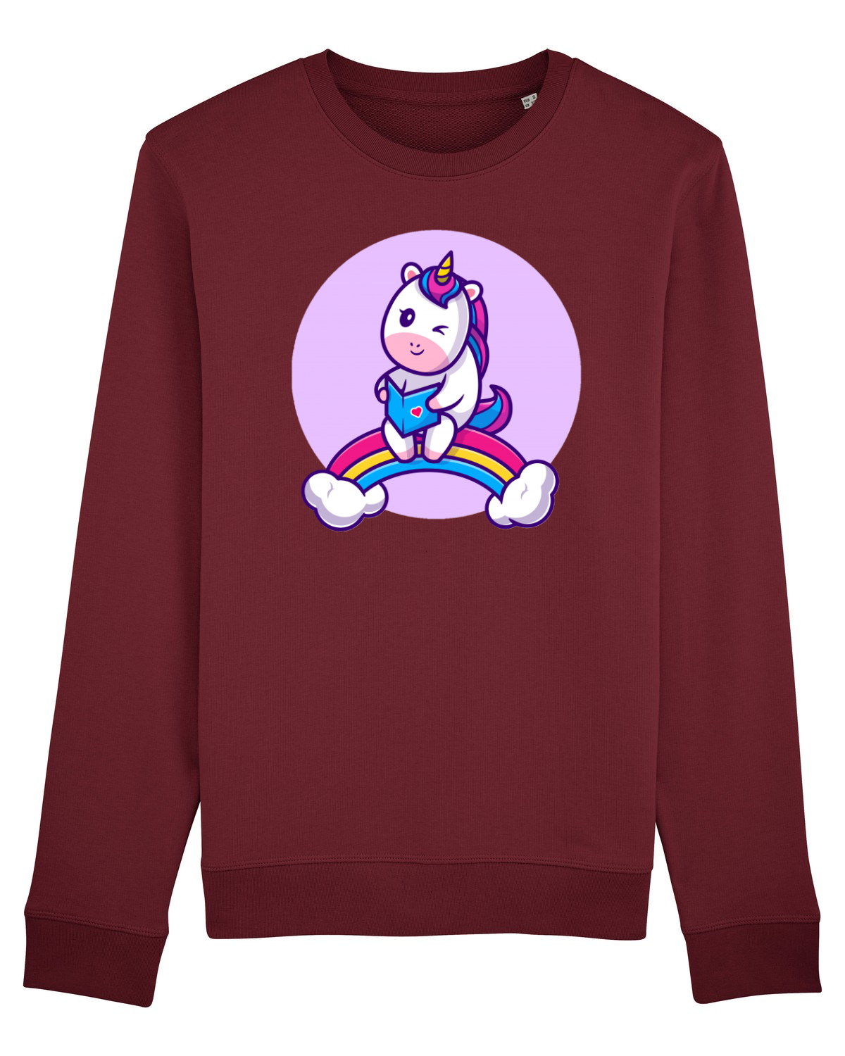 Bluză mânecă lungă Unisex Rise Burgundy