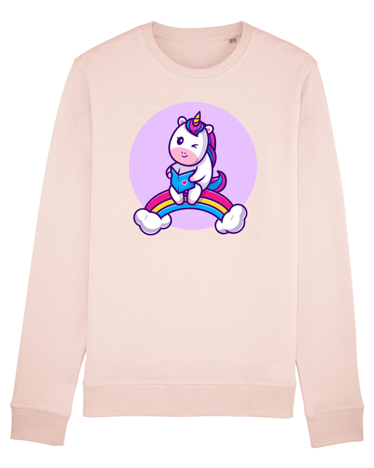 Bluză mânecă lungă Unisex Rise Candy Pink