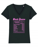 Black Queen Tricou mânecă scurtă guler V Damă Evoker