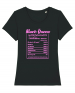 Black Queen Tricou mânecă scurtă guler larg fitted Damă Expresser