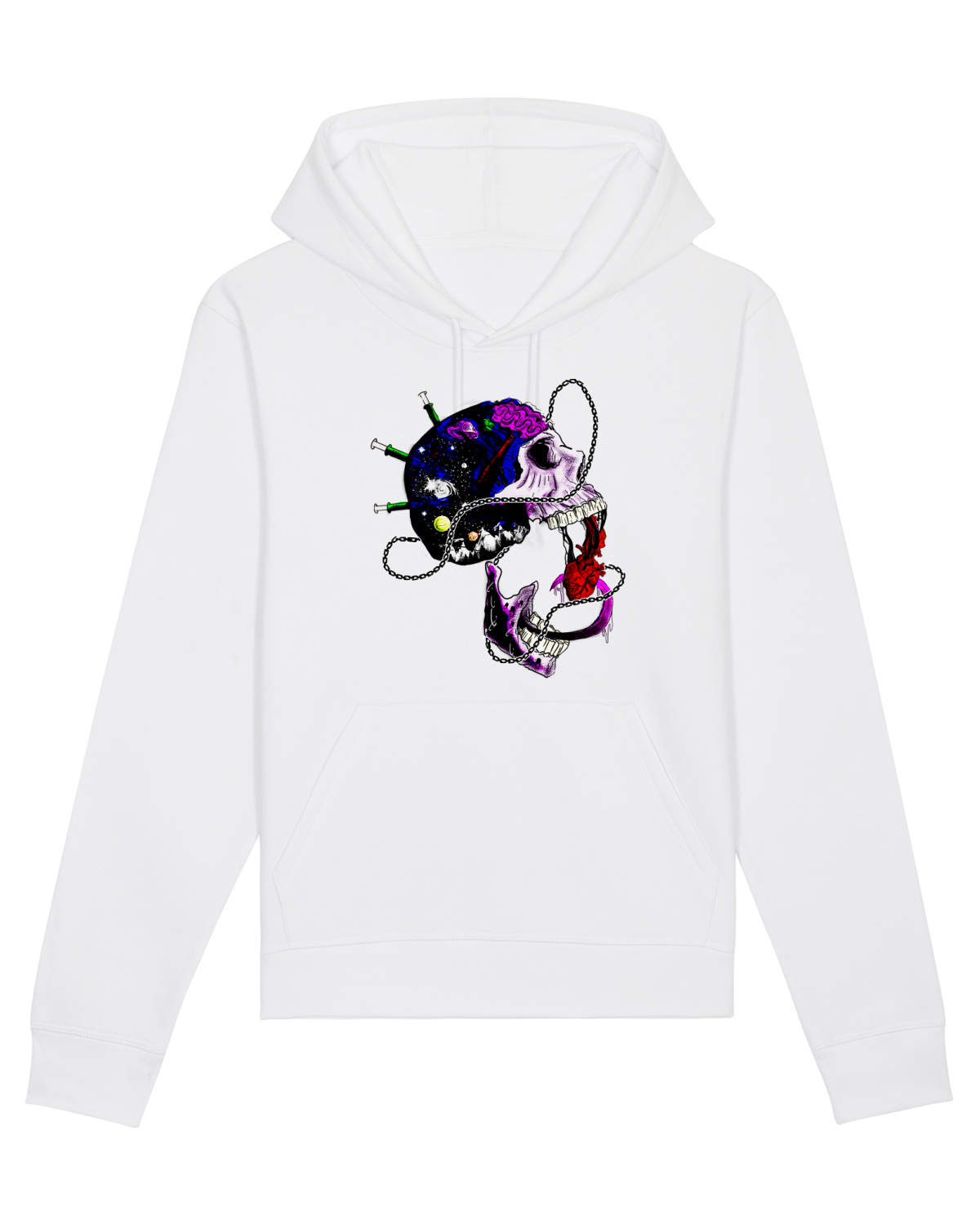 Hanorac Unisex Drummer White