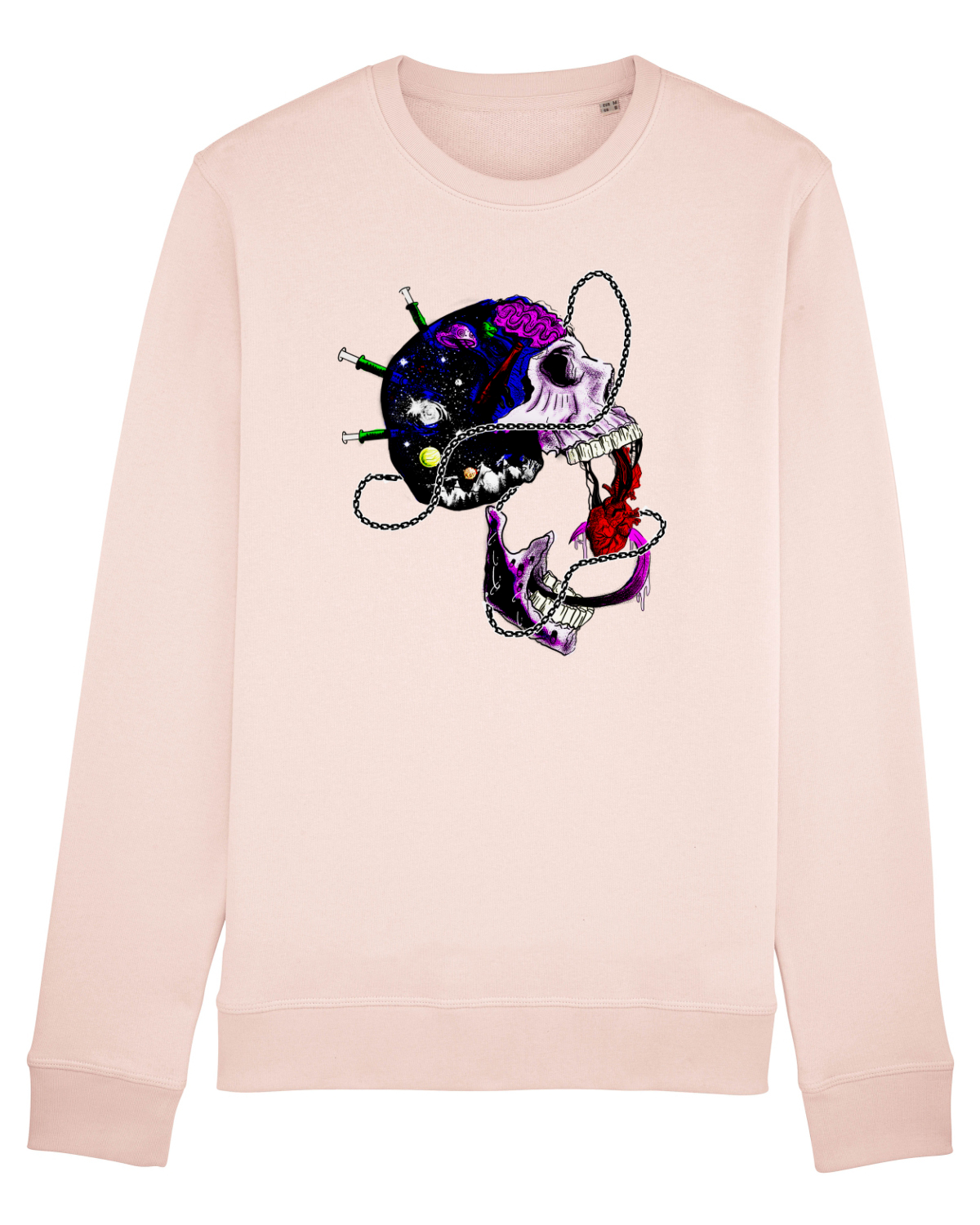 Bluză mânecă lungă Unisex Rise Candy Pink
