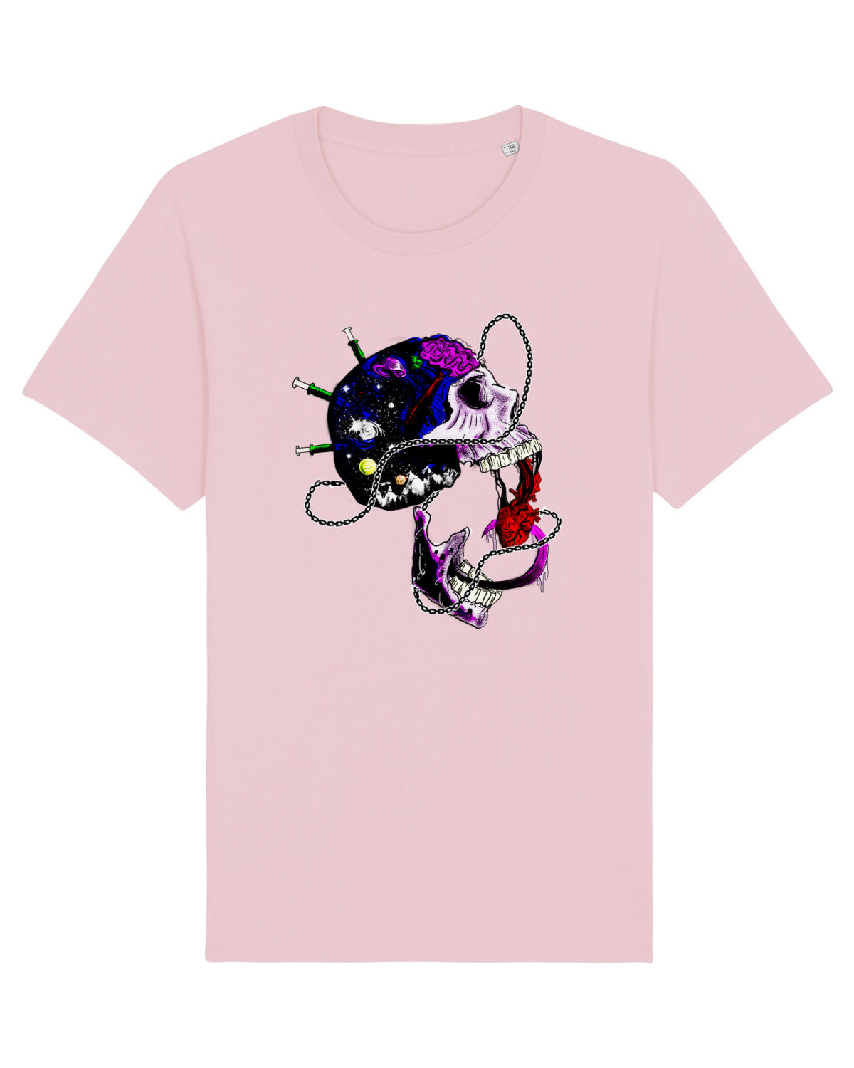 Tricou mânecă scurtă Unisex Rocker Cotton Pink