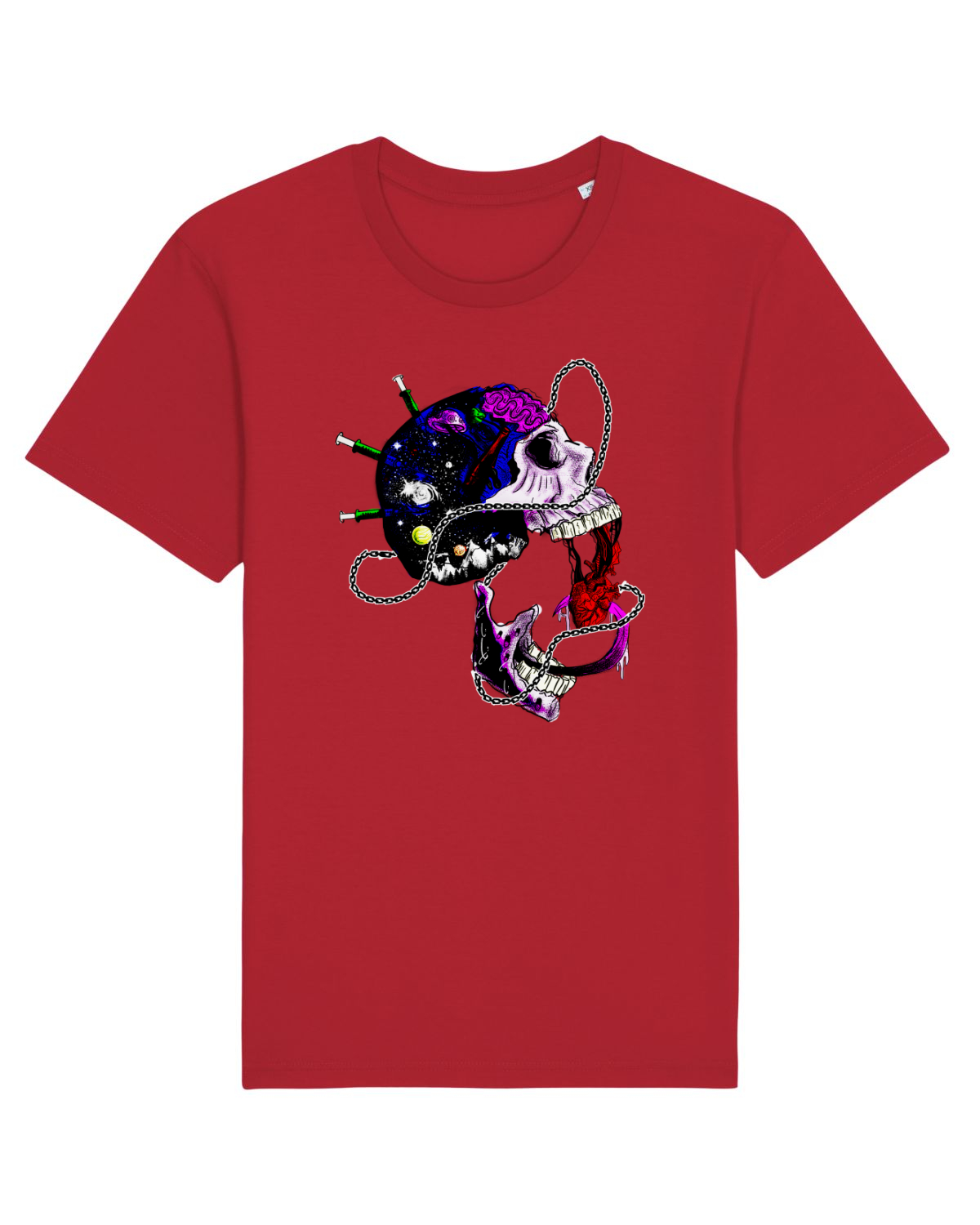 Tricou mânecă scurtă Unisex Rocker Red