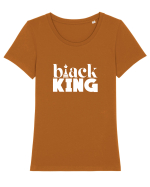 Black King Tricou mânecă scurtă guler larg fitted Damă Expresser