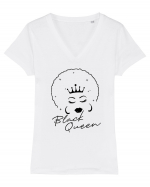 Black Queen Tricou mânecă scurtă guler V Damă Evoker