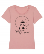 Black Queen Tricou mânecă scurtă guler larg fitted Damă Expresser