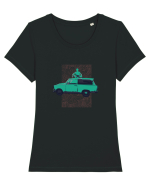 Meditating Tricou mânecă scurtă guler larg fitted Damă Expresser