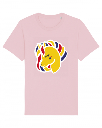 Unicorn Patriotic Tricolor Cotton Pink