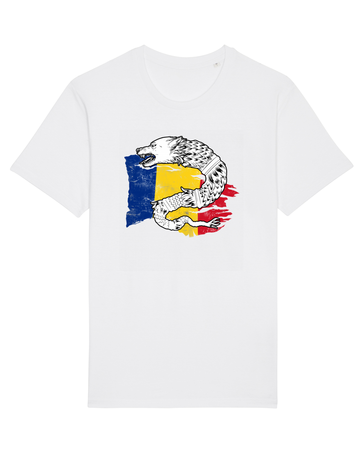 Tricou mânecă scurtă Unisex Rocker White