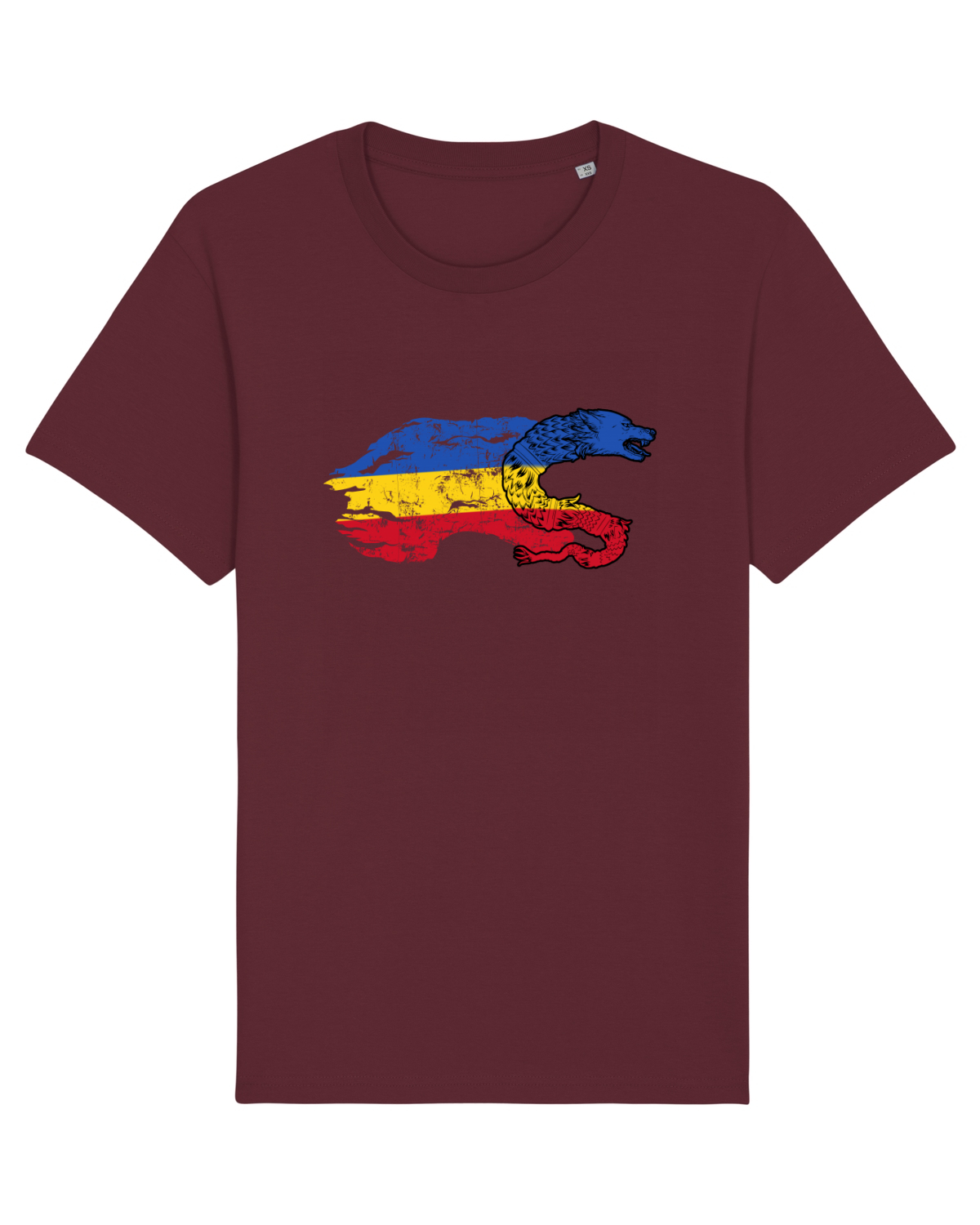 Tricou mânecă scurtă Unisex Rocker Burgundy