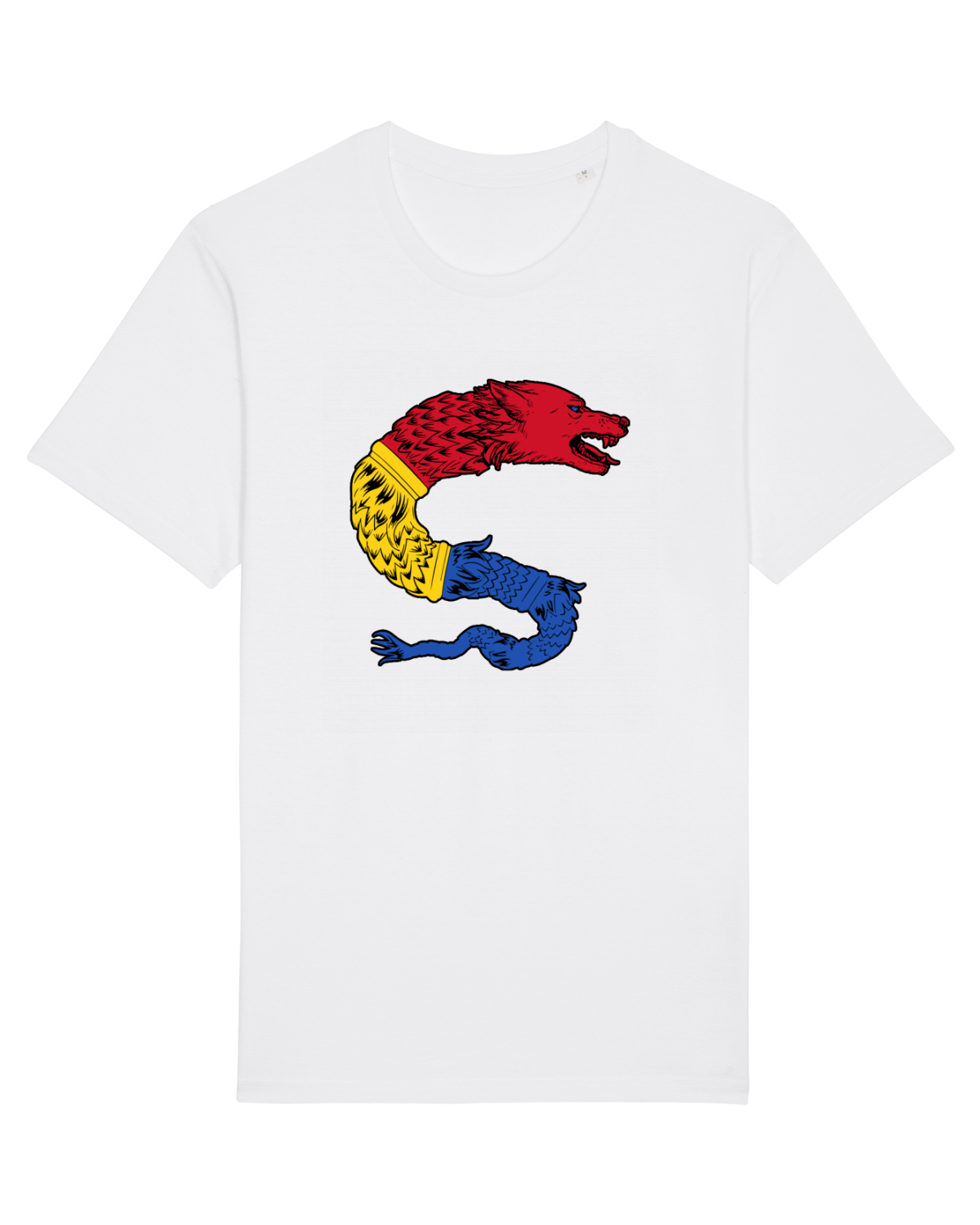 Tricou mânecă scurtă Unisex Rocker White
