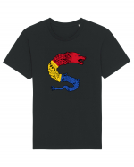 Lup Dacic Tricolor Tricou mânecă scurtă Unisex Rocker