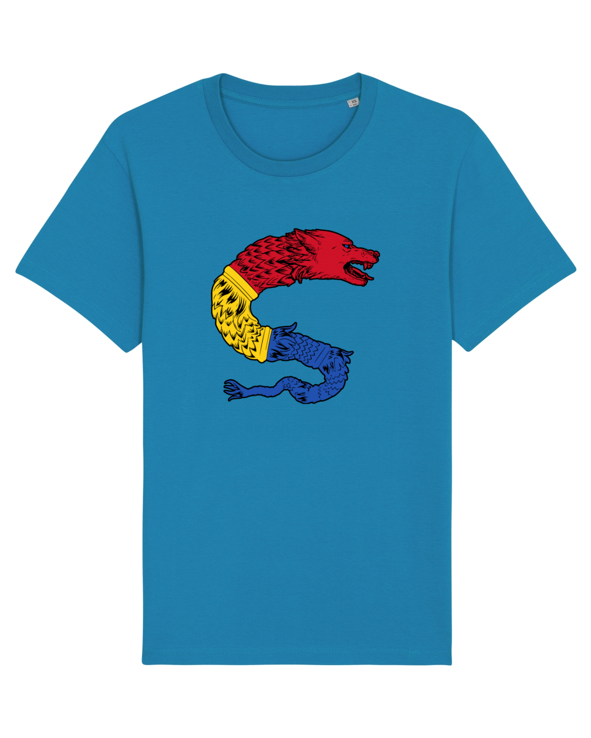 Tricou mânecă scurtă Unisex Rocker Azur