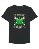 I'd Smoke That Cannabis Tricou mânecă scurtă guler larg Bărbat Skater