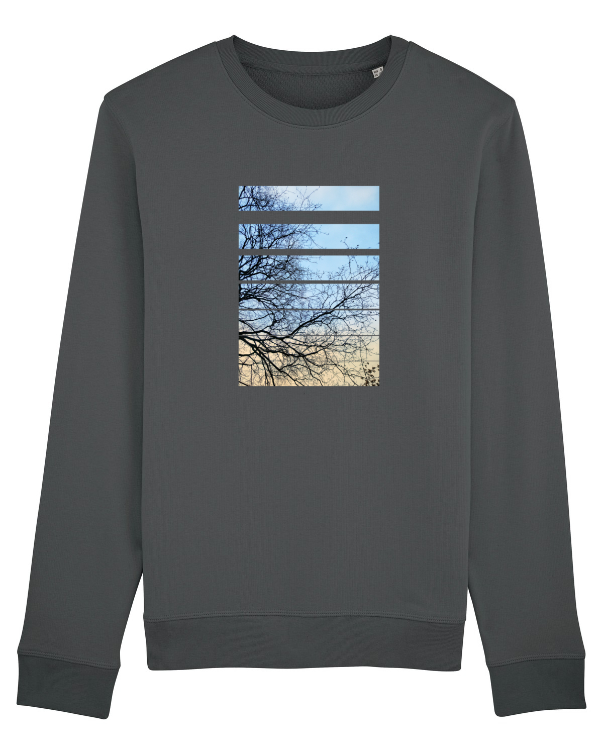 Bluză mânecă lungă Unisex Rise Anthracite