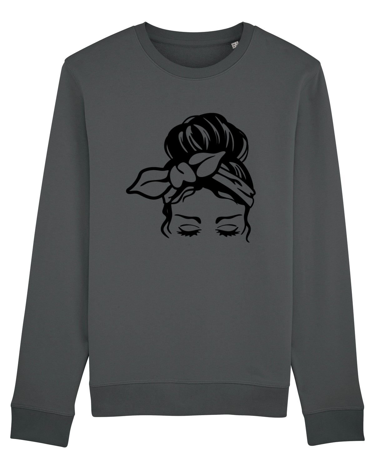 Bluză mânecă lungă Unisex Rise Anthracite