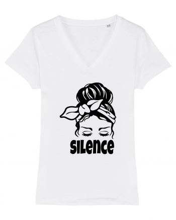 Silence Woman White