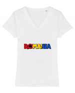 Romania  Tricou mânecă scurtă guler V Damă Evoker