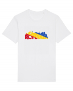 Romania skyline Tricou mânecă scurtă Unisex Rocker