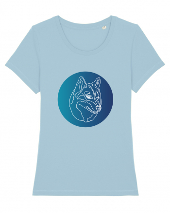 Wolf Lines Sky Blue