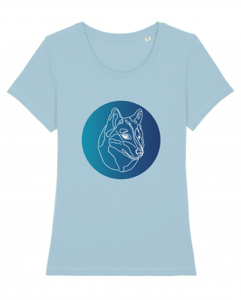 Wolf Lines Sky Blue