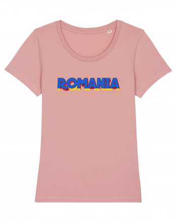 Romania 3D text Canyon Pink