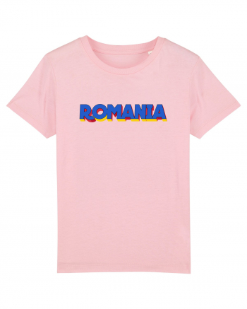 Romania 3D text Cotton Pink