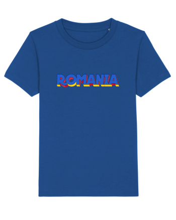 Romania 3D text Majorelle Blue