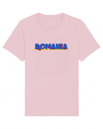 Romania 3D text Cotton Pink
