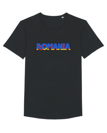 Romania 3D text Black