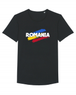 Romania Tricou mânecă scurtă guler larg Bărbat Skater