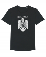 Romania Stema Tricou mânecă scurtă guler larg Bărbat Skater
