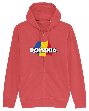Romania Harta Carmine Red