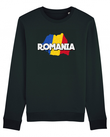 Romania Harta Black