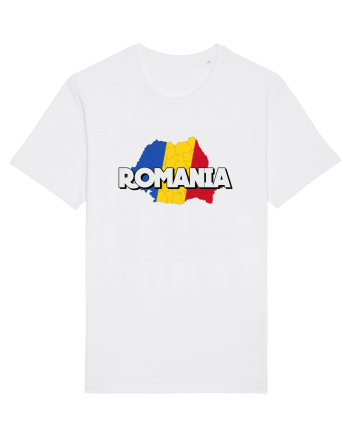 Romania Harta White