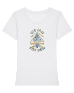 The Past Should Stay Dead (blunt old style) Tricou mânecă scurtă guler larg fitted Damă Expresser
