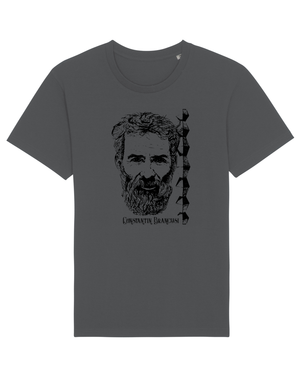 Tricou mânecă scurtă Unisex Rocker Anthracite