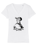 Mihai Viteazul Tricou mânecă scurtă guler V Damă Evoker