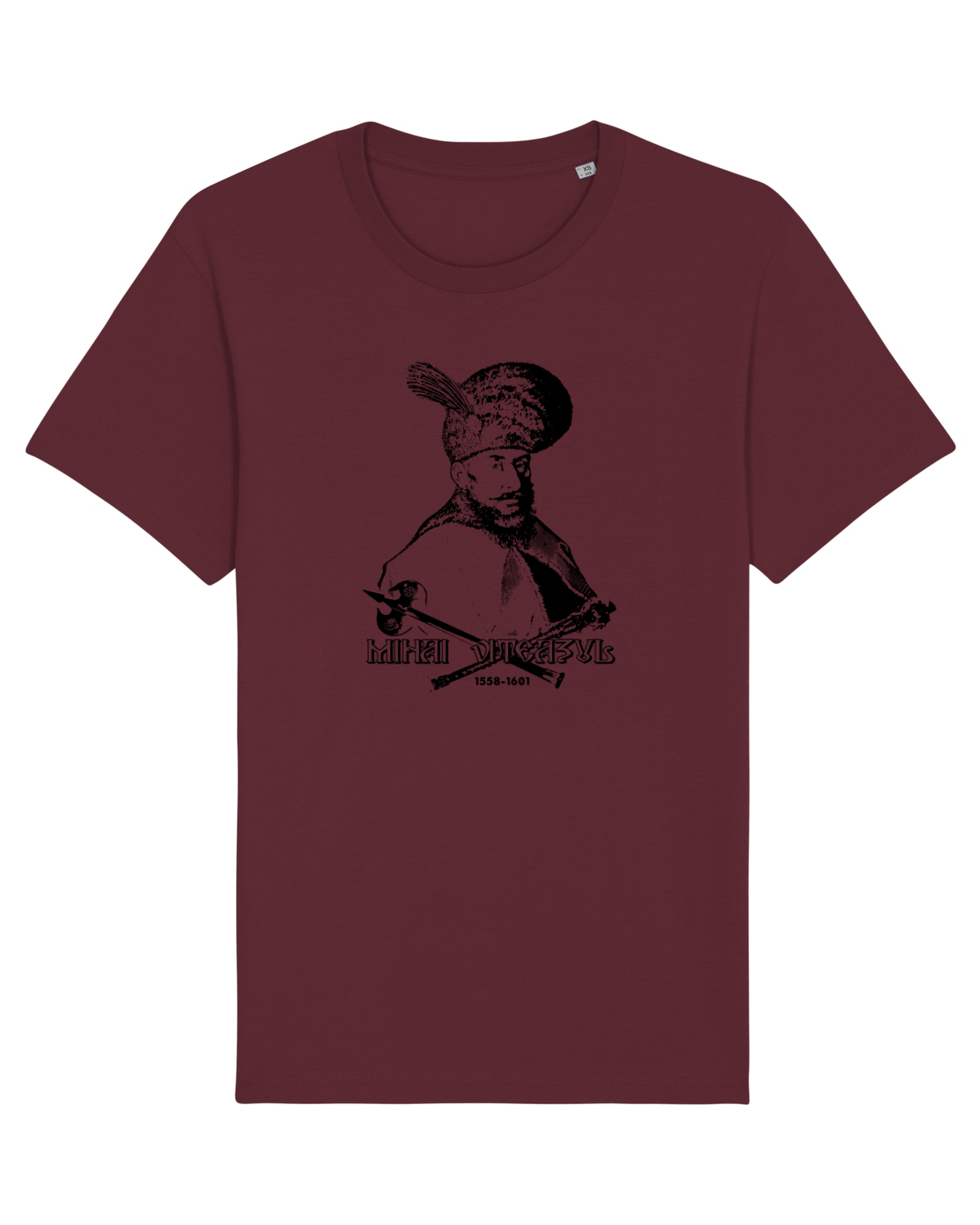Tricou mânecă scurtă Unisex Rocker Burgundy