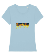 Yellow! Tricou mânecă scurtă guler larg fitted Damă Expresser