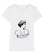Regina Maria Tricou mânecă scurtă guler V Damă Evoker