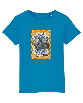 Octopus on stained glass Azur