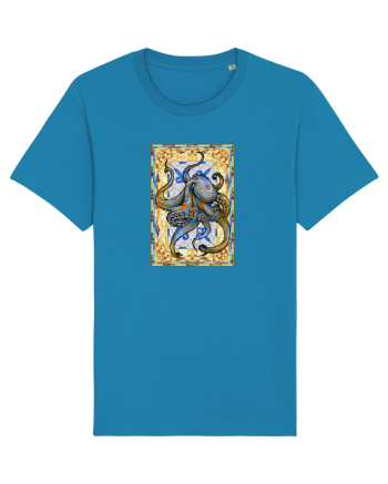 Octopus on stained glass Azur